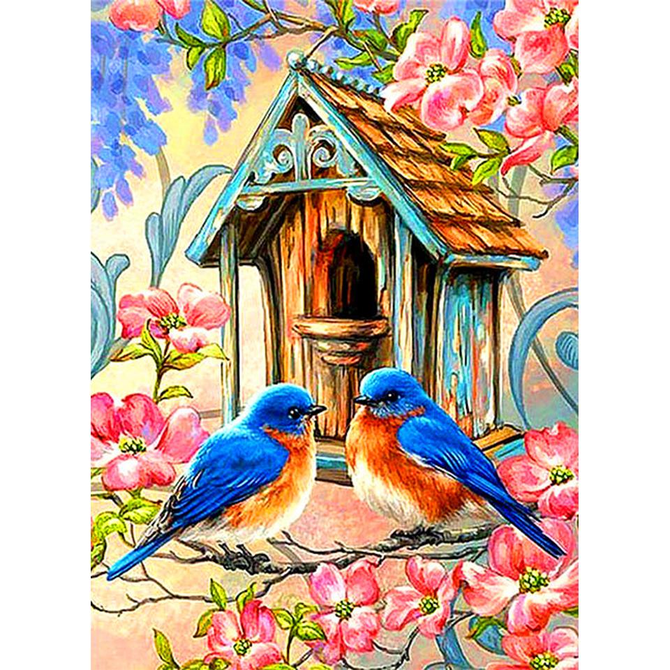 5D DIY Diamond Painting Animal Bird Cross Stitch Kit Full Diamond Embroidery Gift Mosaic Art Rhinestone Decoration Picture