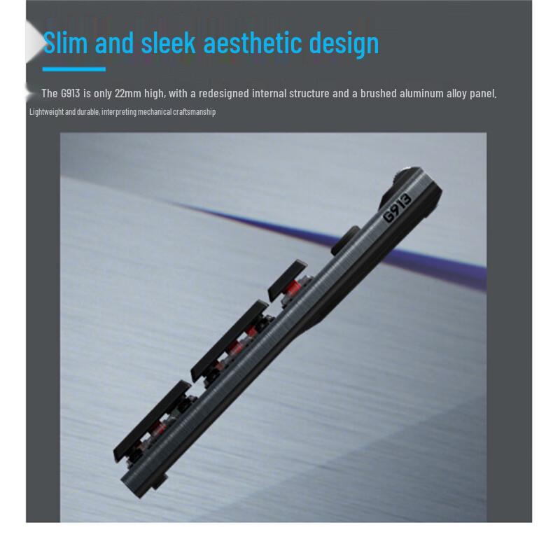 Logitech G913 Low-Profile Wireless RGB Mechanical Keyboard