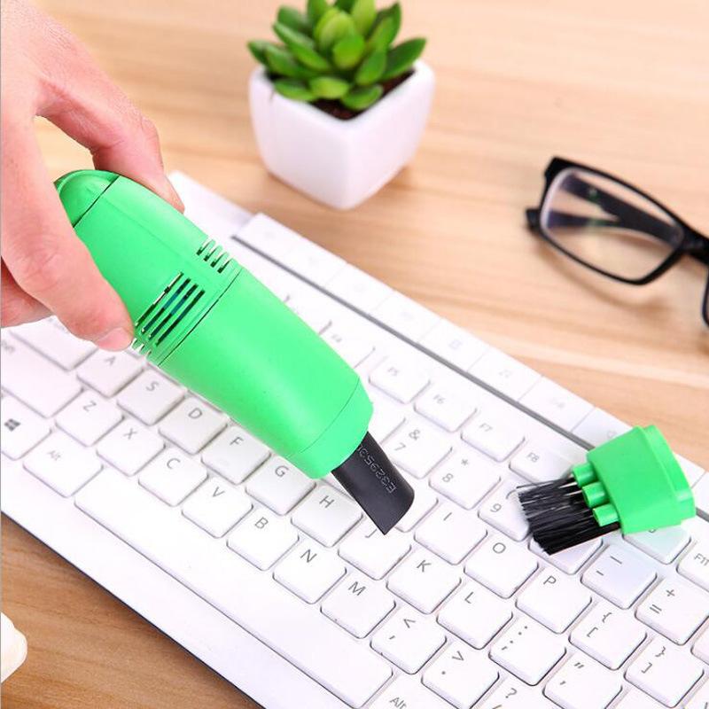 USB-пылесос для клавиатуры Компьютерный пылесос для клавиатуры Портативный мини-ручной набор для чистки пыли щеткой для ПК и ноутбука
