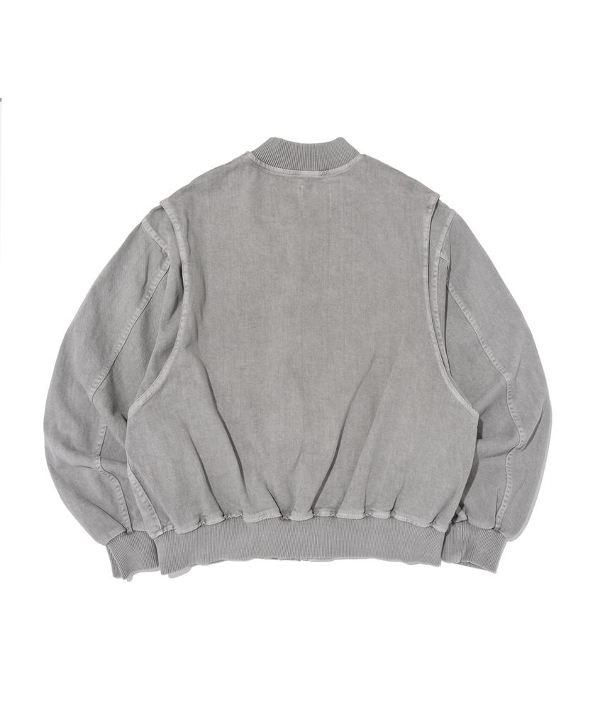 Куртка-бомбер Cargobros с пигментной стиркой (серый)