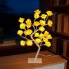 Лампа-дерево с цветами розы 24 светодиода Настольная лампа-дерево с розами Питание от USB Искусственный бонсай Цветок Ночник для спальни Гостиной Свадьбы Дня святого Валентина