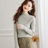 Srcr Women's 100% Cashmere Semi-High Collar Knit Sweater
