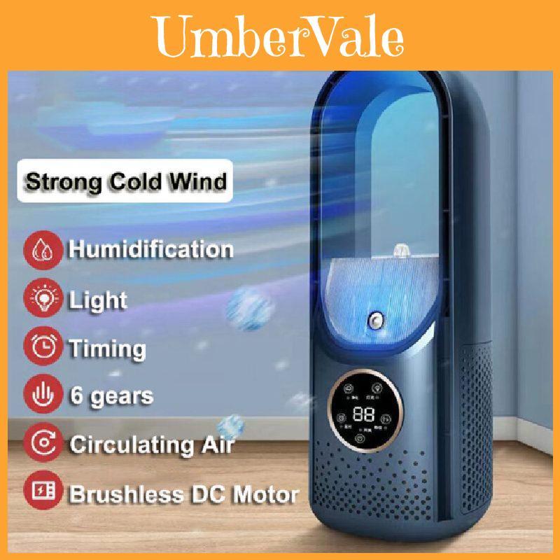 Trendy Usb Desktop Cold Air Fan For Home Office Dorm With Humidifier Silent Timer Ac Fan