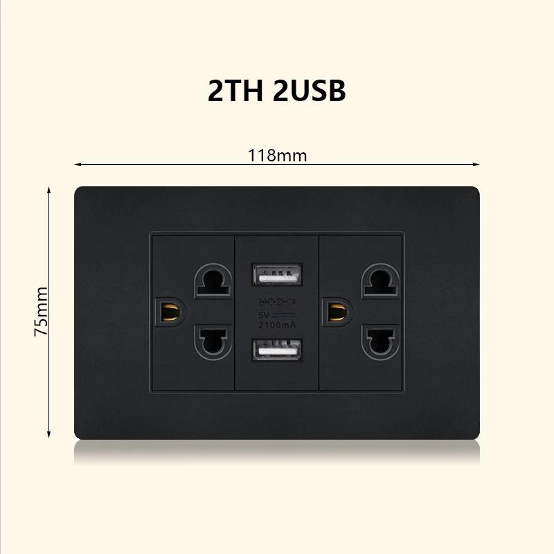 Италия Чили Мексика розетка с USB Smart Type-c 20 Вт быстрая зарядка настенная вилка, Бразилия электрический выключатель света двойная usb розетка