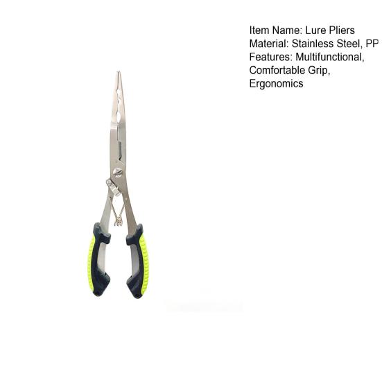 Рыболовные плоскогубцы Эргономичные Противоскользящие Высокопрочные Многофункциональные Режут Леску Рыболовные Плоскогубцы для Завязывания Крючков