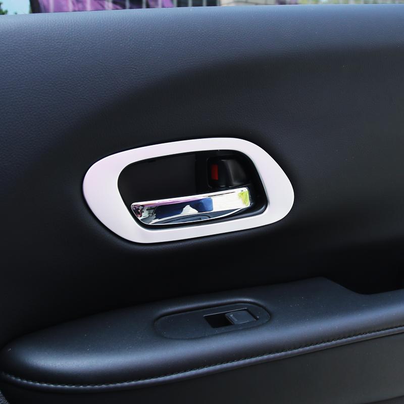 Внутреннее пространство дверной коробки, декоративная пластина ABS для Honda HRV HR-V Vezel 2014 2015 2016 2017,