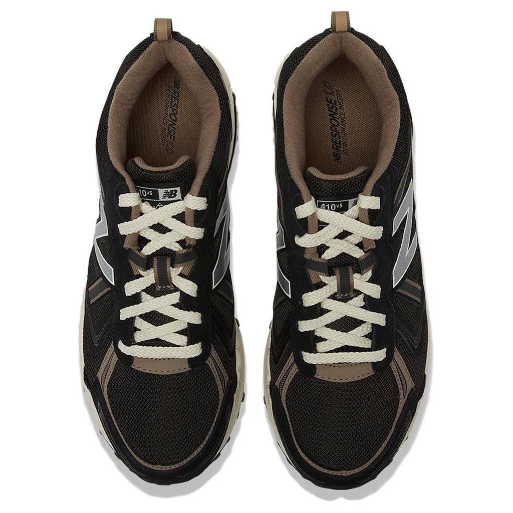 New Balance Nb 410 V5 Низкие Повседневные Кроссовки для Бега Унисекс Бежевый Черный MT410BM5