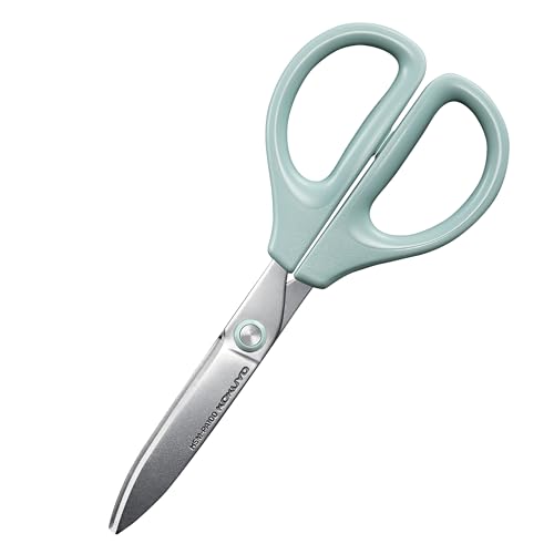 KOKUYO Scissors, SAKUSA Glue-less Blade, Blue HSM-PA100B