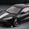 1:24 Corvette C8 R Сплав Спортивный Автомобиль Модель Литье под Давлением Металл Трековые Гонки Транспортные Средства Модель Автомобиля Симуляция Звука и Света Детская Игрушка Подарок