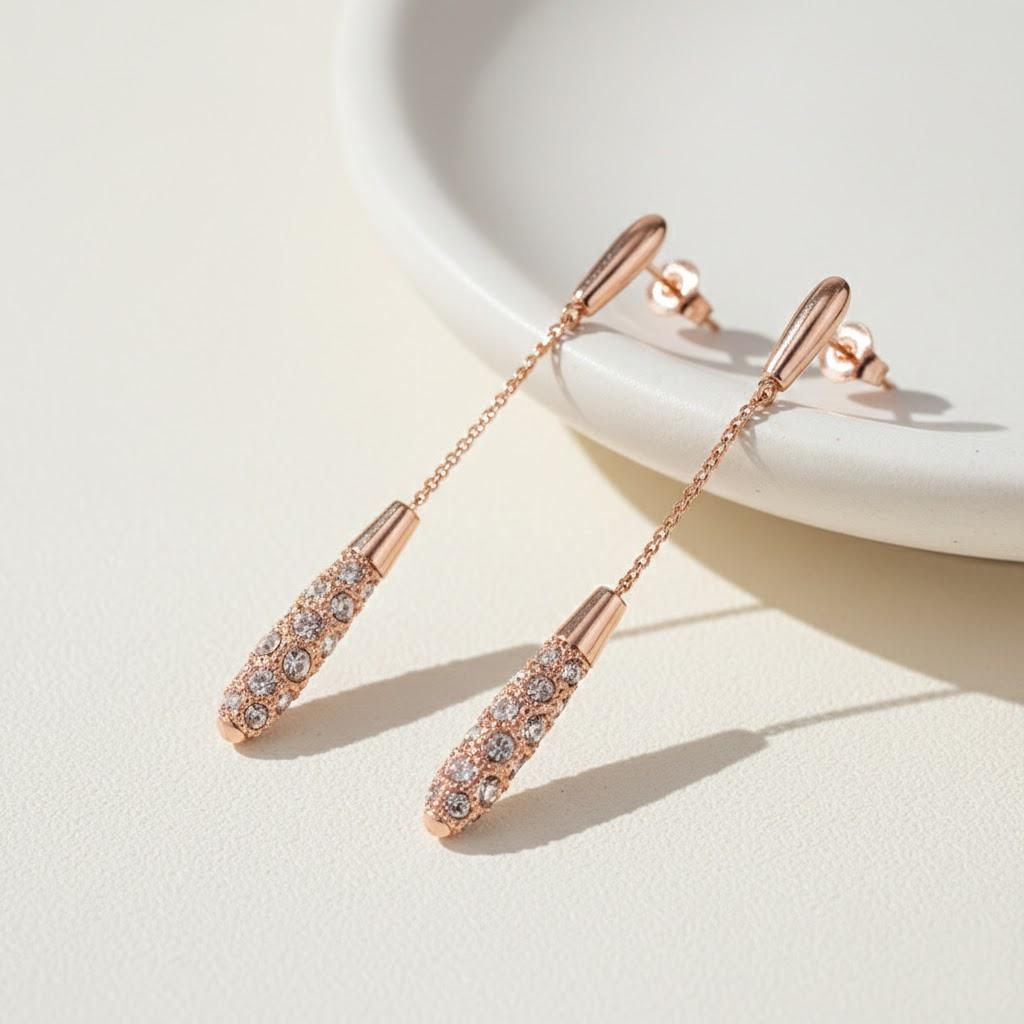 Trendy Long Water Drop Earrings for Women Elegant Dangle Earrings Fashion Jewelry Gift Perfect for Any Occasion