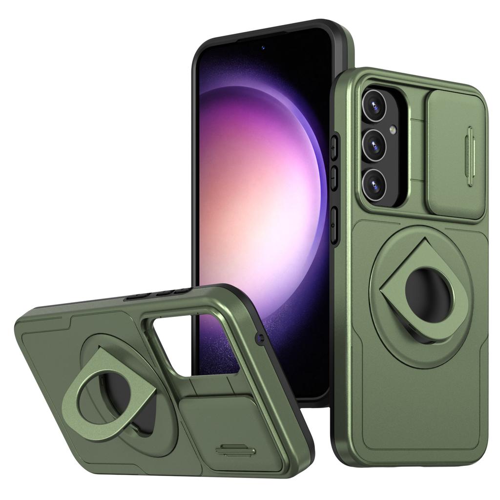 Для Samsung Galaxy S23 FE Чехол PC+TPU+Магнит N52 Защитный чехол для телефона Совместим с MagSafe