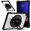 Чехол для Samsung Galaxy Tab A9+ SM-X210/X216/X218 с ручным ремешком и подставкой, прозрачная крышка для планшета из ПК+ТПУ+акрила