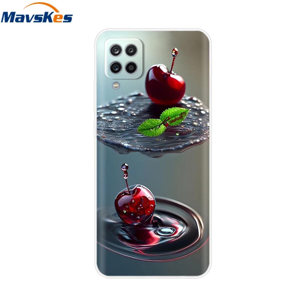 Phone Case For Samsung Galaxy A12 Case SamsungA12 Silicone Clear TPU Painted Soft Cover For Samsung A12 A 12 Bumper Fundas Etui