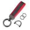 T-carbon Real Carbon Car Keychain, Car Key Chain, Keychain, Stylish, Bike Key Ring, Key Ring, Car Key Accessory, Red