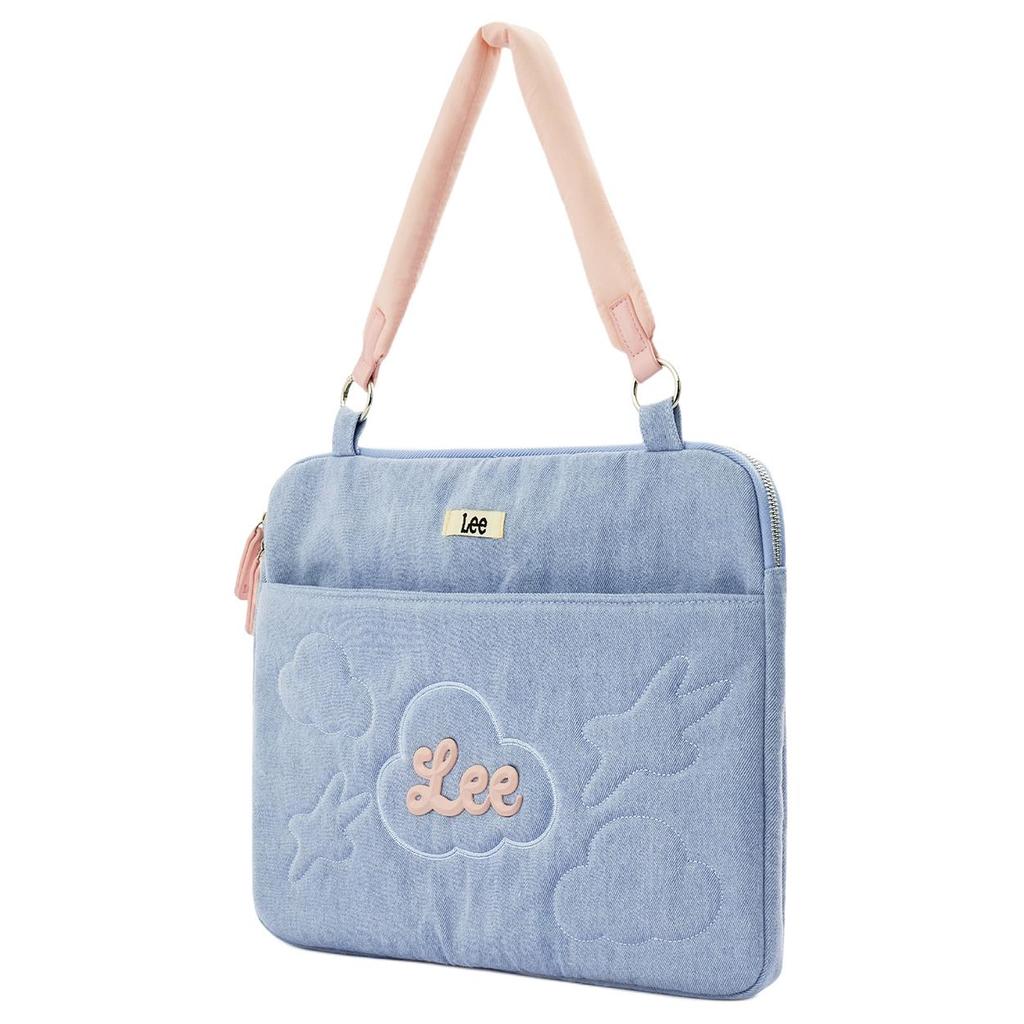 New Lee Fabric Shoulder Computer Bag Women's Pink/Light Blue/Yellow LE250022M-1