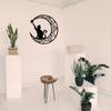 Decal Black Art 12 Inch Cat Lover Gifts Kitchen Hallway Decorative Sticker