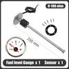 52MM Fuel Level Gauge 0-190 Ohm Oil Tank Level Indicator With Fuel Level Sensor  200MM 300MM 350MM For Boat Car RV Camper 9-12V