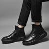 Мужские ботинки Мужские дезерты 2024 Новые мужские слипоны Высокие ботинки Мужские Модные мотоциклетные ботинки из натуральной кожи