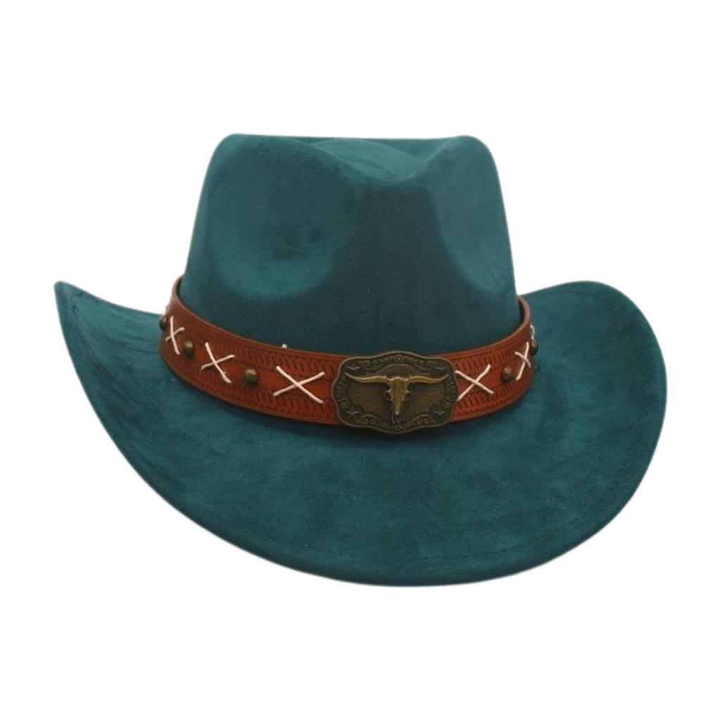 Newwestern Cowboy Hat Resort Style Performance Stage Jazz Hat Men And Women Niche Ethnic Style Top Hat