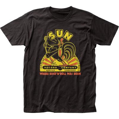 Sun Records Поющая Мужская Футболка Рок-н-Ролл Классическая Футболка Группы Новая Черная