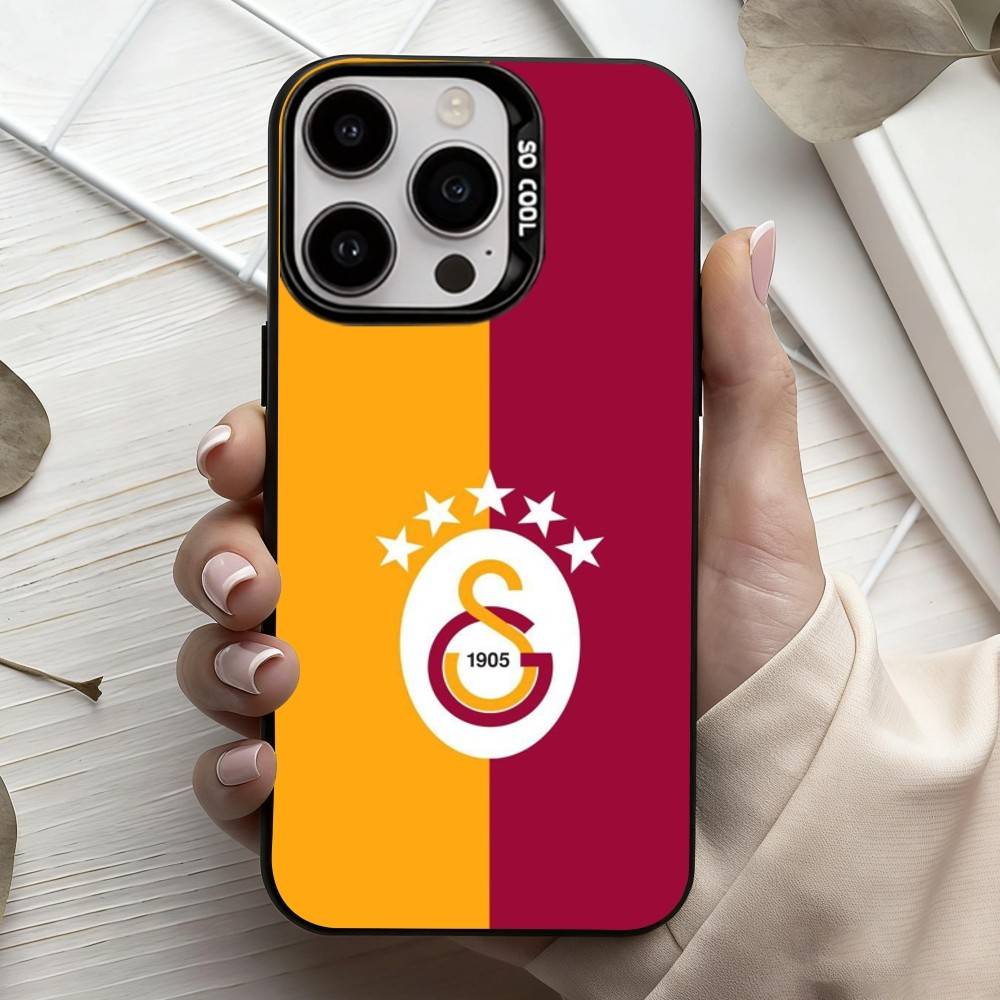 G-Galatasaray-y S-SK pattern-n 1905 Чехол для телефона для iPhone17,16,15,14,13,12,11 Plus,Pro Max Черный Конфетный Посеребренный Чехол
