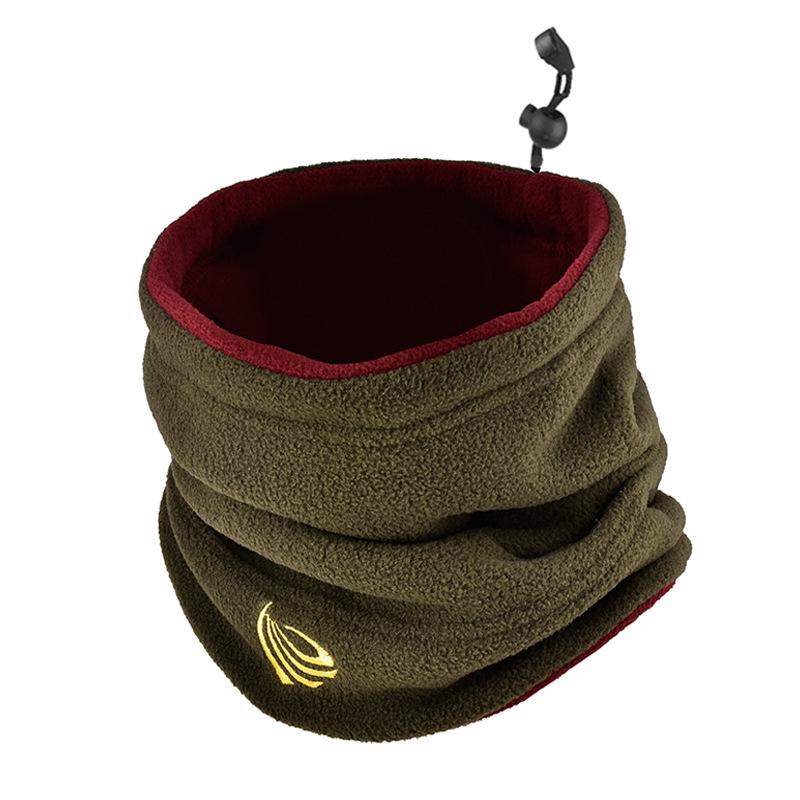 Унисекс вязаный шерстяной снуд с флисовой подкладкой: Модный зимний шарф для защиты шеи