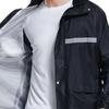 2Pcs/Set Raincoat Pants Set Men Women Hooded Long Sleeve Rain Jacket Elastic Waist