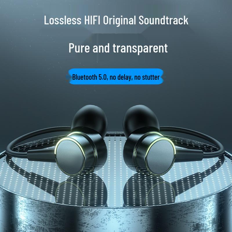 Новые беспроводные Bluetooth-наушники для спорта с креплением на шею и внутриканальным магнитным силиконовым дизайном