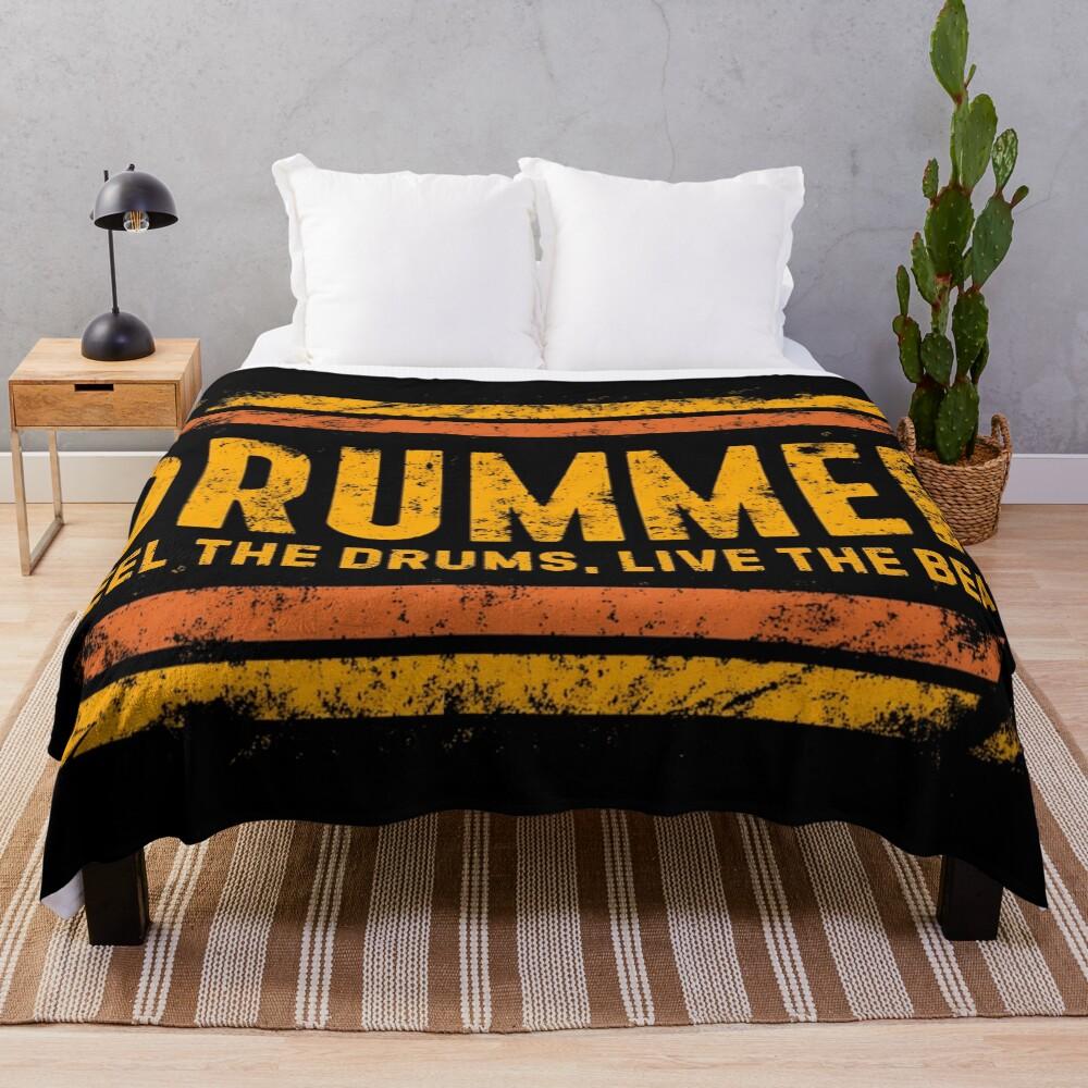 Drummer Throw Blanket