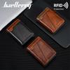 Baellerry Винтажный Дизайн RFID Защита Короткие Кошельки для Мужчин Мужской Кошелек на Молнии для Монет Держатель для Бизнес-кредитных карт и ID-карт