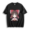 Touhou Project Reimu Hakurei T-Shirt - Chibi Portrait Red Bow Design Unisex Tee