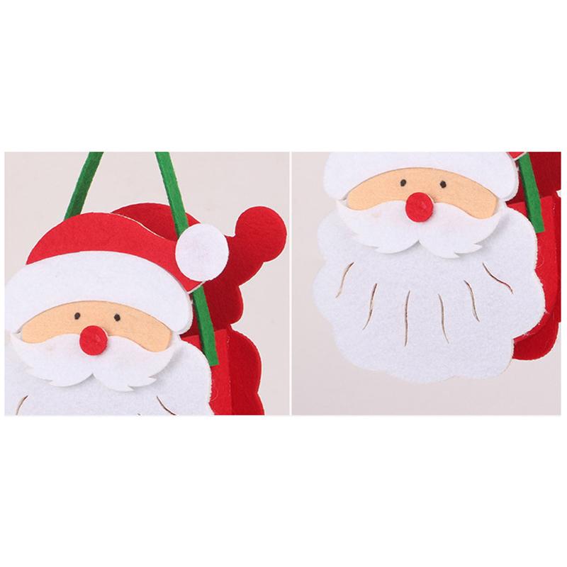 Фетровый рождественский подарочный мешок Креативный мешок Санта-Клауса Подарочный мешок для подарков Рождественская елка Конфетный мешок Подарочные пакеты Рождественский декор