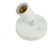 White Style E27 Wall Lamp Holder 180 Degree Rotation Adjustable Modern Design Metal Lamp Base Socket Apply for Home Lighting