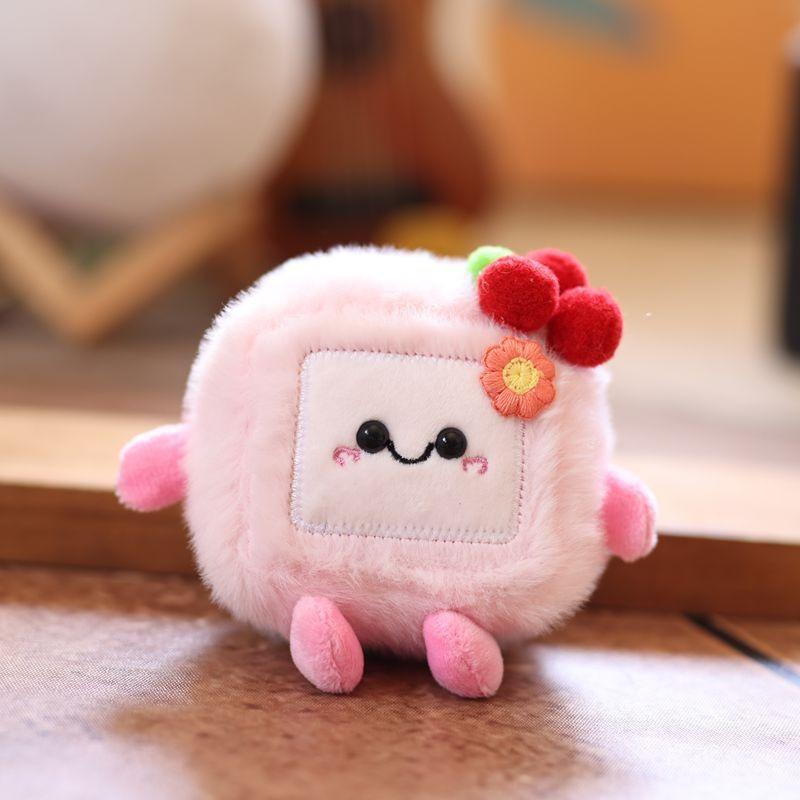Tofu Plush Stinky Key Chain Bag Pendant Animal Doll Decoration Toy Gift Kids