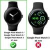 Coque compatible Google Pixel Watch 3 / Watch 2 / Watch - 41mm - Protection rigide étui noir écran verre trempé Phonillico®