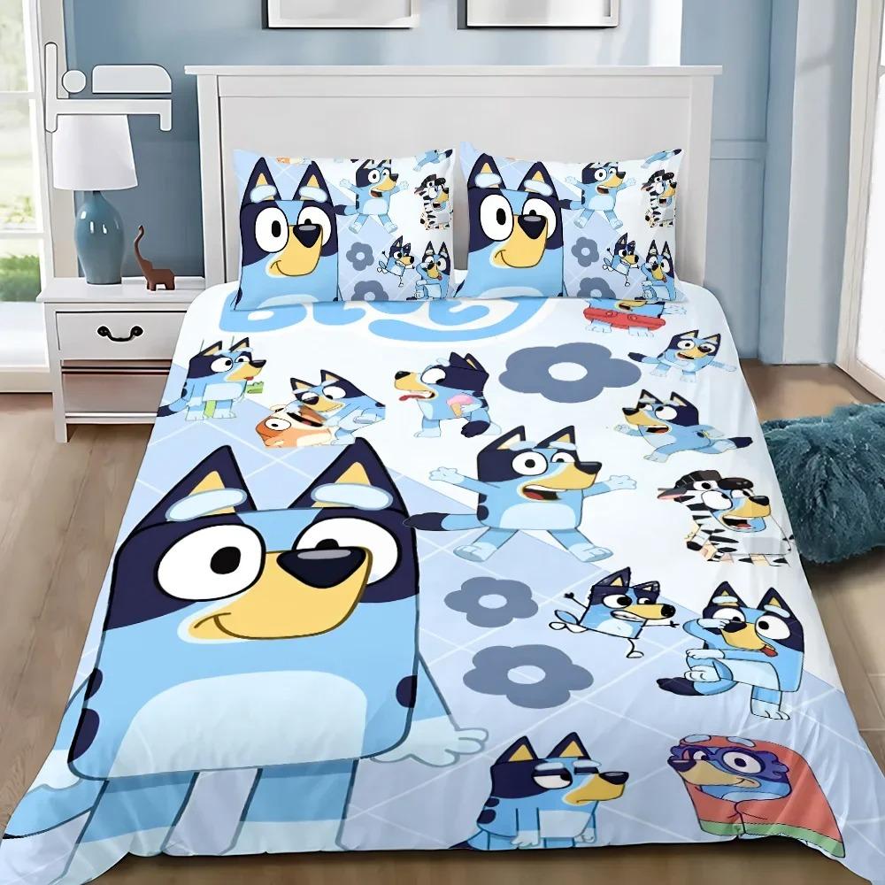 New design B-Blueys Duvet Cover Pillowcase 2/3pcs Bandit Chilli Bedding Set Adult Boy Girl Bedroom Children Single Double