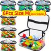 Transparent Pvc Mesh Zipper Toy Storage Bag Large Capacity Puzzle And Block Organizer Toy And Building Block Storage