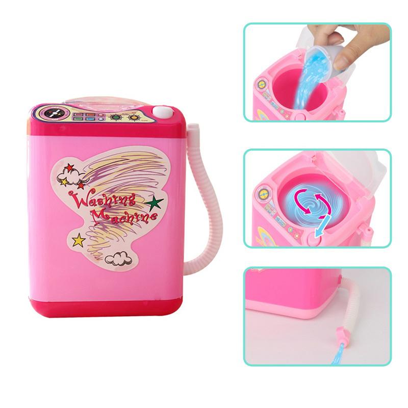 Mini Powder Puff Child Sponge Electric Washing Plastic Makeup Tools Cleaning Machine Cleanser Dry And Wet Dual Use Powder