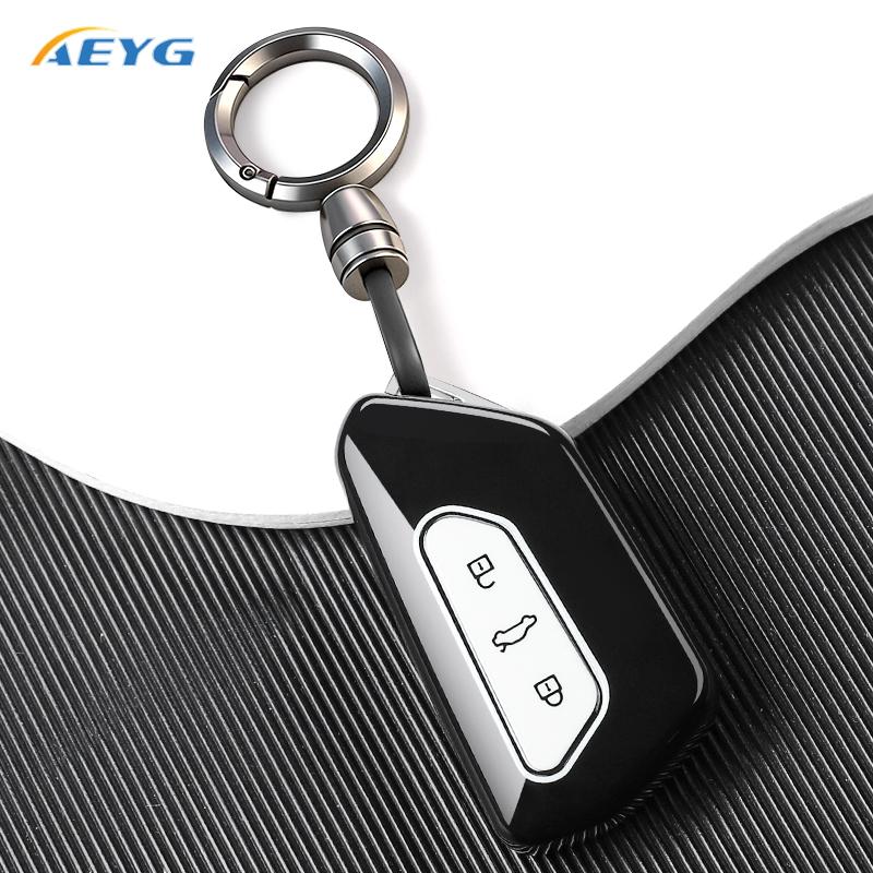 Чехол-футляр из ТПУ для умного ключа автомобиля для Vw Volkseagen Golf 8 Mk8 Id.3 Id.4 Cupra Skoda Octavia A8 Seat Leon Mk4 Formentor Tarraco