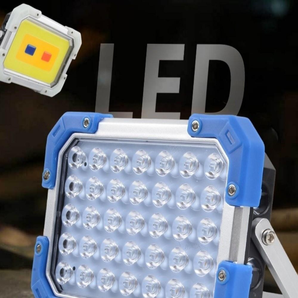 USB-Rechargeable Portable Camping Light Waterproof Built-in 18650 Battery Emergency Lighting Digital Display Magnetic