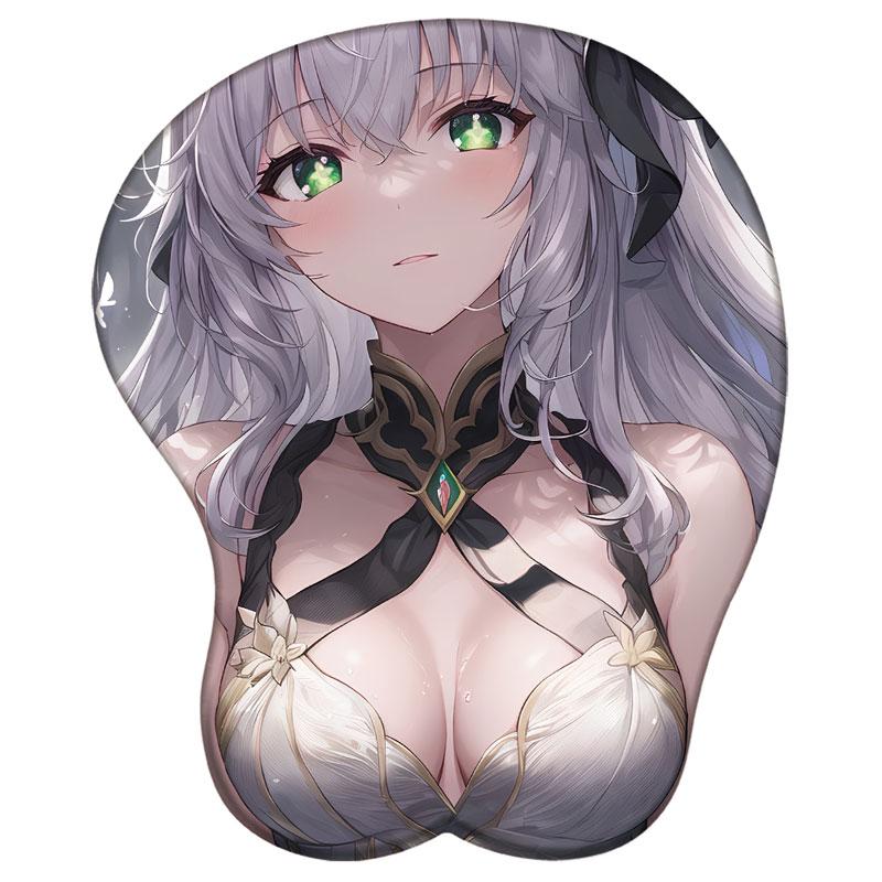 Genshin Impact 3D сексуальный силиконовый коврик для мыши геймерский мягкий коврик для мыши с поддержкой запястья аниме настольный коврик для запястья коврик для мыши
