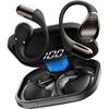 Open-Ear Headphones Bluetooth 6.0 Wireless Earbuds 40H Open Ear ENC Mic Adjustable Ear Hook IP7 Waterproof/Ultra-Comfort Earphone for Workouts/Running