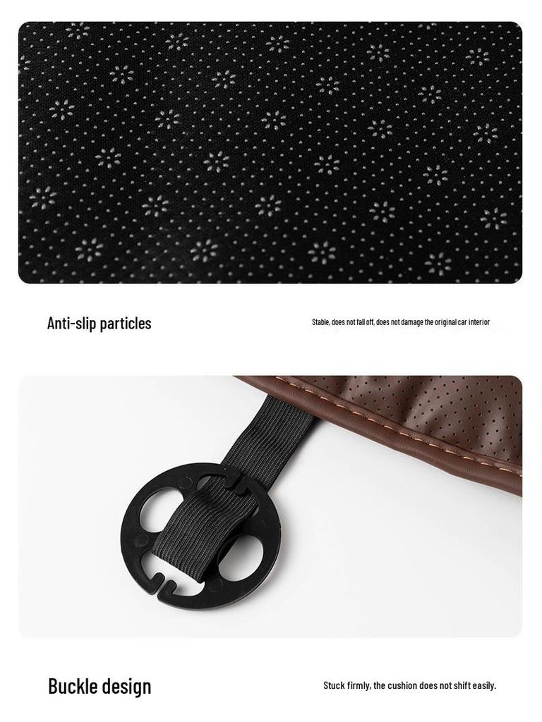 Универсальная подушка на сиденье автомобиля из премиальной кожи наппа на все сезоны, цельная, совместимая с Mercedes-Benz и BMW