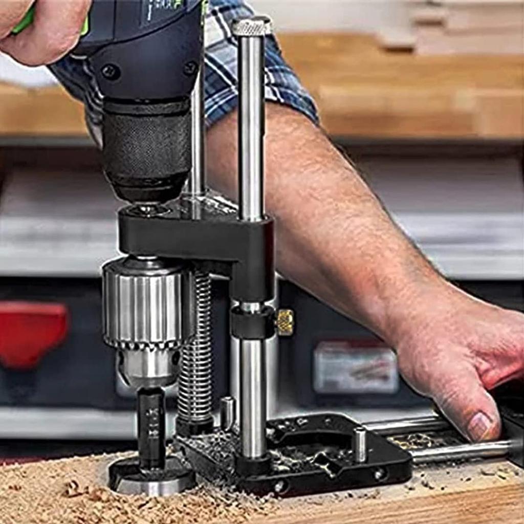 Drill Locator Hole Drill Guide Dowel Jig Convenient Labor Saving Plastic Steel Woodworking Drilling Template Guide Tool for Home