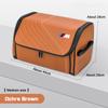 CMU2  For BMW M M3 M4 M5 M6 E34 E36 E46 E60 Z4 E90 E84 F10 X1X3 X5 Car Trunk Organizer Storage Box Large Capacity Folding Leather Box