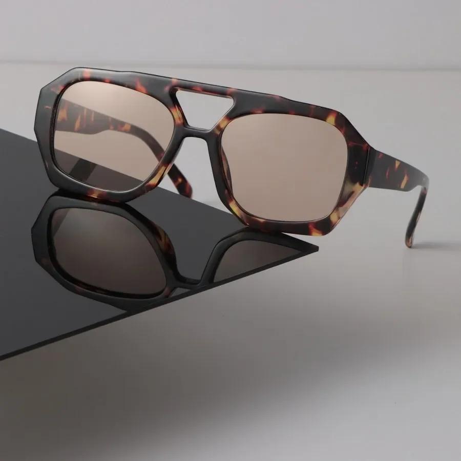 Дизайнерские квадратные солнцезащитные очки Женские Мужские Винтажные Леопардовые Солнцезащитные очки Модные Индивидуальные Очки Зеркальные Линзы Сексуальный Бренд