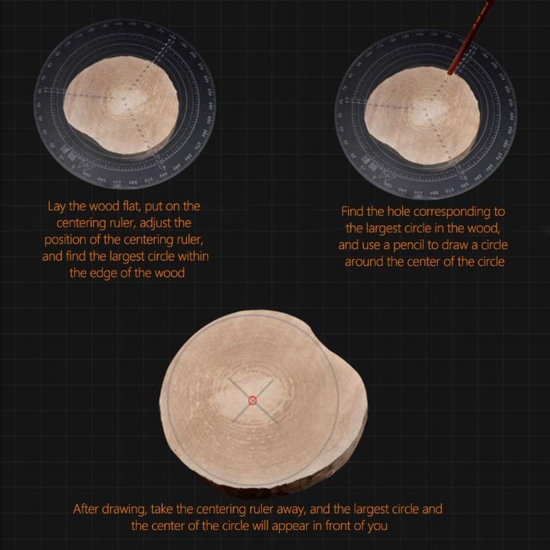 Деревообработка Кругорез Деревообрабатывающий Циркуль Инструмент для рисования кругов Акриловая Точная шкала Центрирующая линейка 20/30см