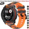 Силиконовый ремешок с камуфляжным принтом 22/26 мм для Garmin Instinct 3 45 мм/50 мм Экологичный ремешок с камуфляжным принтом