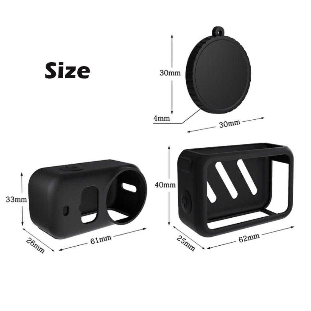 3 шт./набор Силиконовый мягкий чехол Полная защита Корпус камеры для DJI Osmo Nano Аксессуары