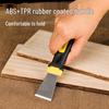 Deli Tools 1.5" Oil Stain Scraper Bent Head Stainless Steel Putty & Grout Knife DL366001